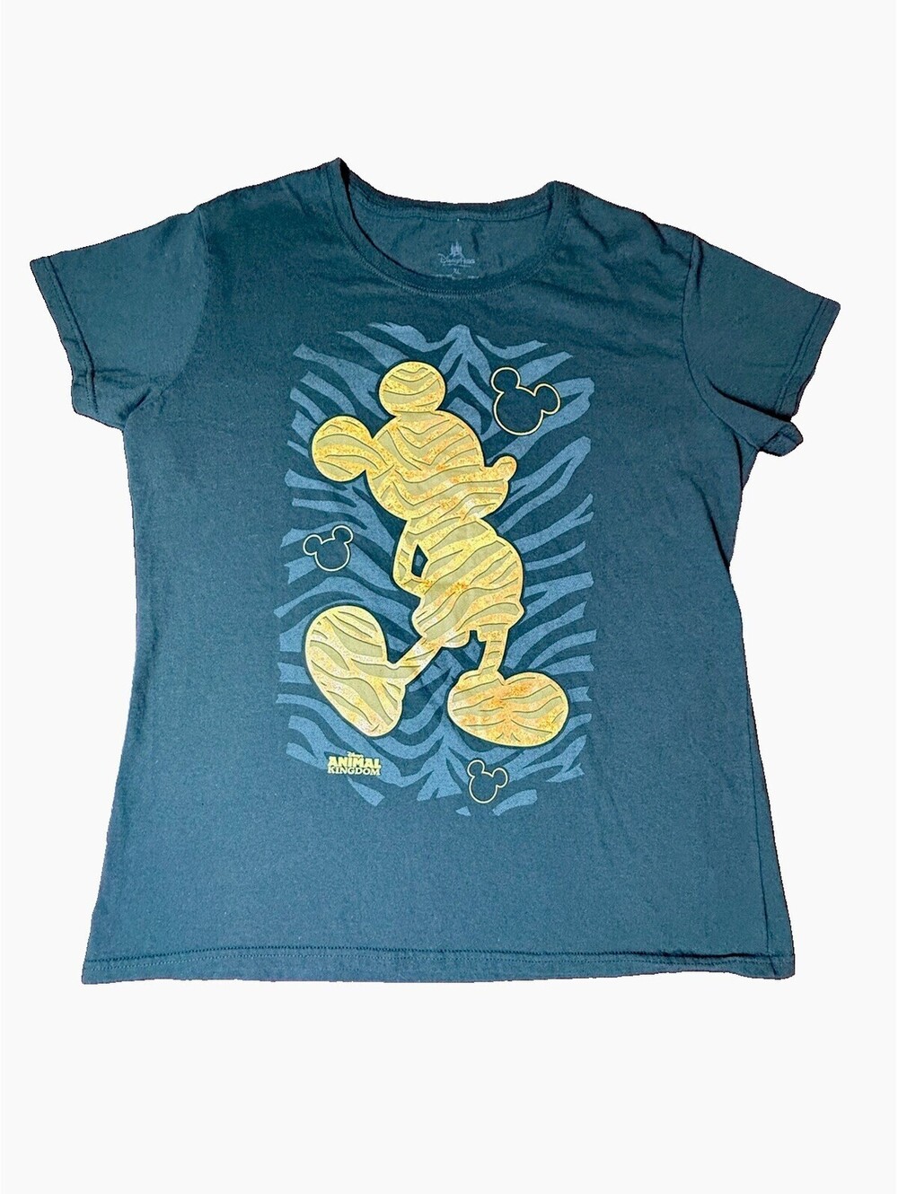 Disney Parks Mickey Mouse Animal Kingdom T Shirt Adult XL Green Disney